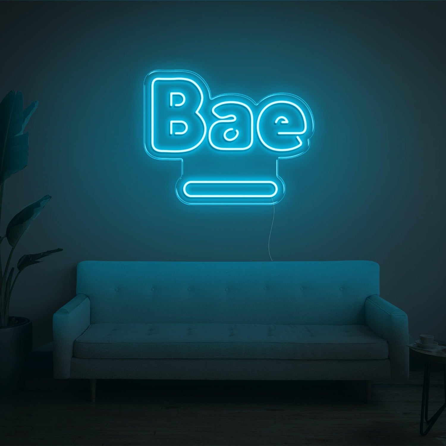 Blue Bae Led Neon Sign For Home Cafe Decor | Shineneon