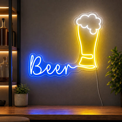 Blue Beer Brick Neon Sign LED Neon Sign high-converting product image