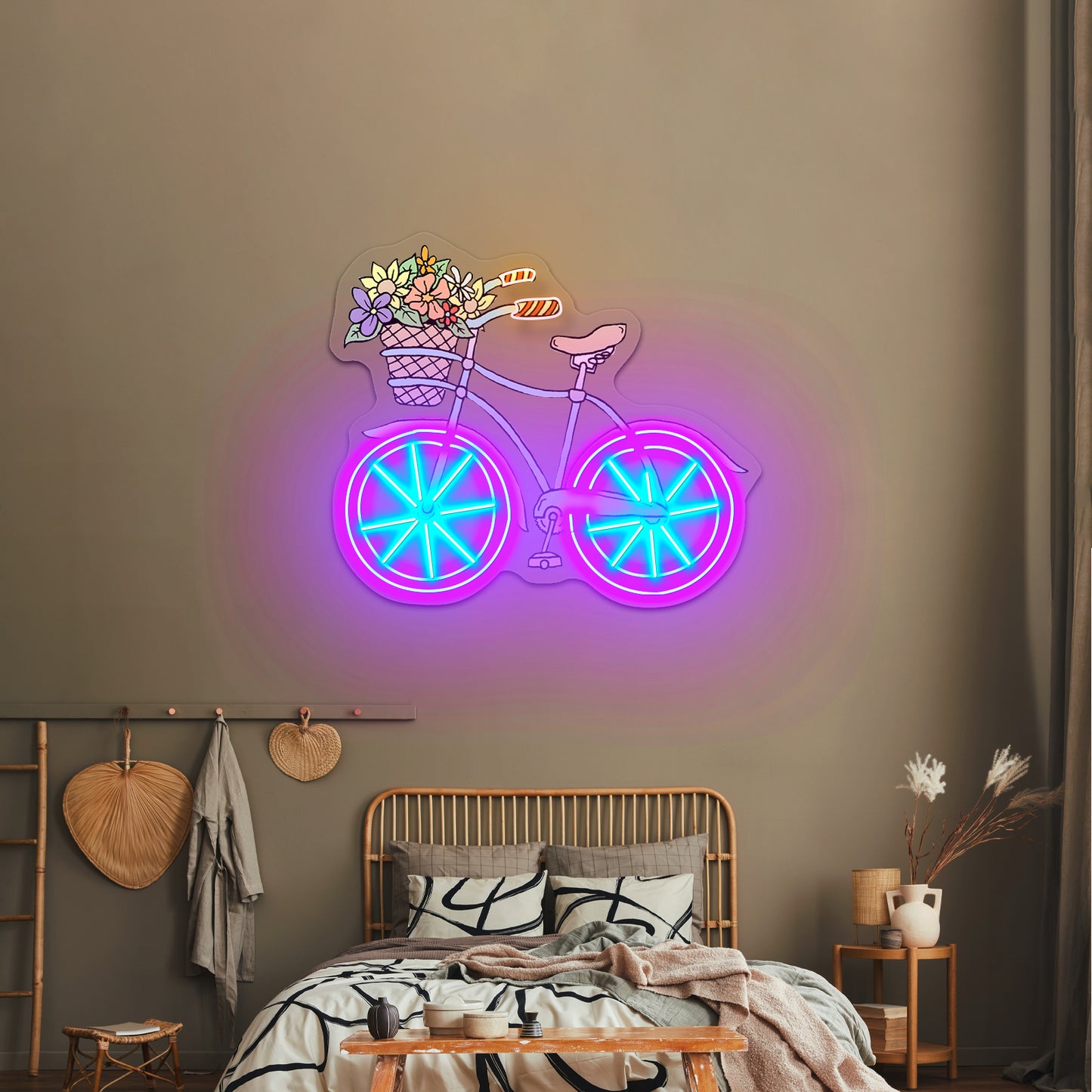 Blue Bicycle Neon Signs Summer led neon signs