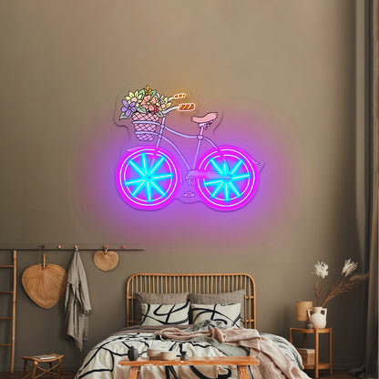 Blue Bicycle Neon Signs Summer led neon signs