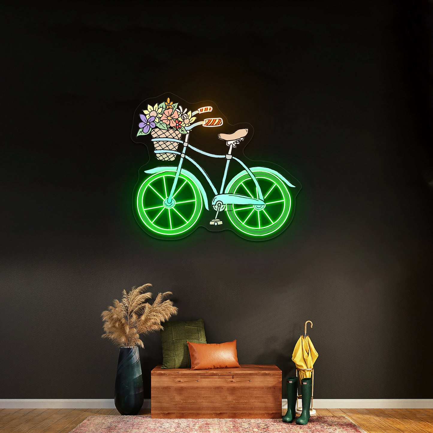 Blue Bicycle Neon Signs Summer led neon signs