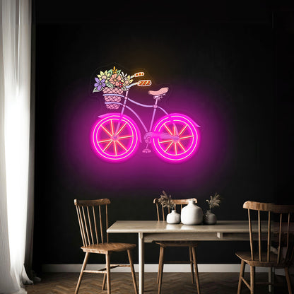 Blue Bicycle Neon Signs Summer led neon signs