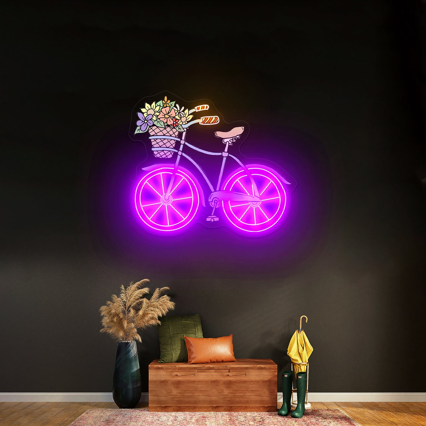 Blue Bicycle Neon Signs Summer led neon signs