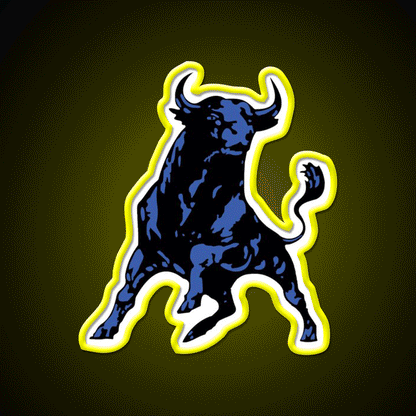 Blue Bull Beer Bar Decor Led Neon Sign Rgb Color - Custom LED neon sign front view
