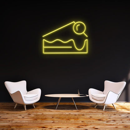 Blue Cheesecake Led Neon Sign For Cafe Home Decor | Shineneon