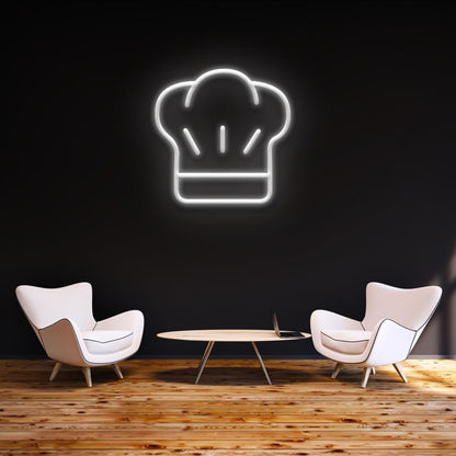 Blue Chef Hat Led Neon Sign For Restaurant Cafe Wall Decor | Shineneon