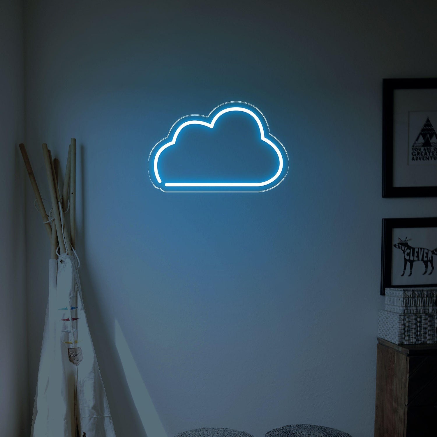 Blue Cloud Led Neon Sign For Home Decor | Shineneon