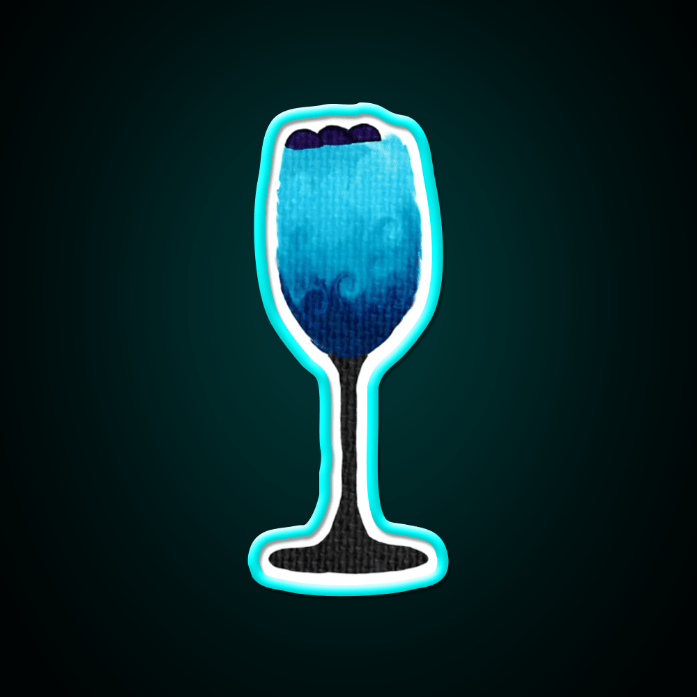 Blue Cocktail Bar Decor Led Neon Sign Rgb Color - Shineneon