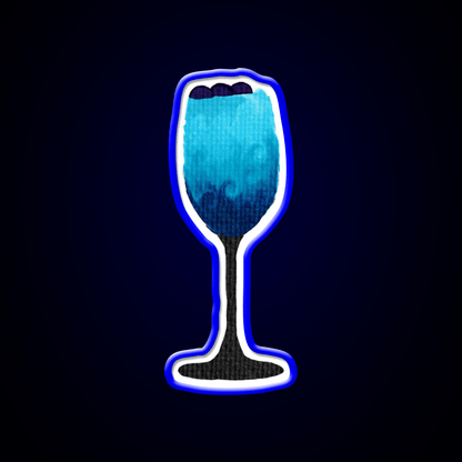 Blue Cocktail Bar Decor Led Neon Sign Rgb Color - Shineneon