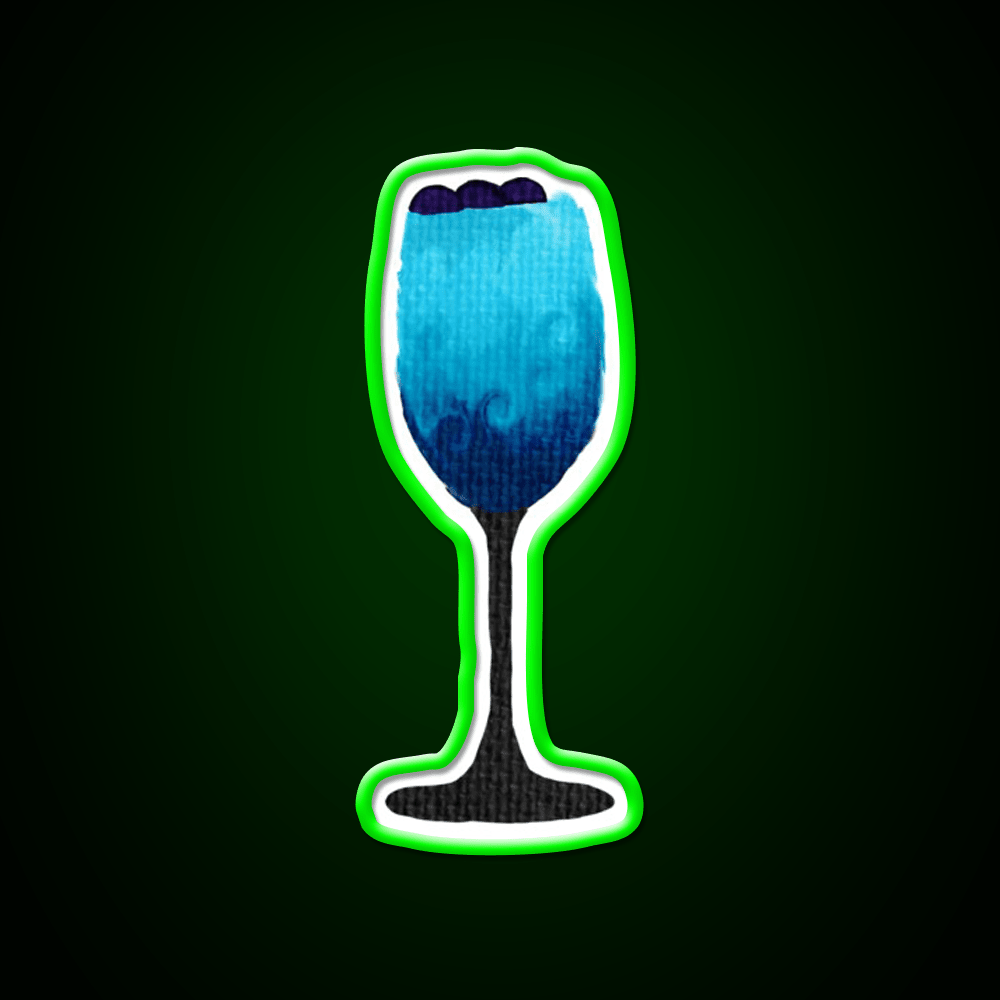 Blue Cocktail Bar Decor Led Neon Sign Rgb Color - Shineneon