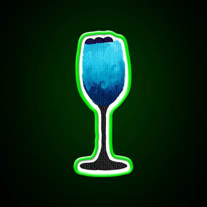 Blue Cocktail Bar Decor Led Neon Sign Rgb Color - Shineneon