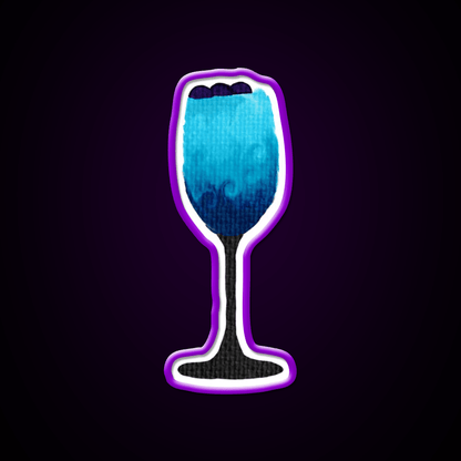 Blue Cocktail Bar Decor Led Neon Sign Rgb Color - Shineneon