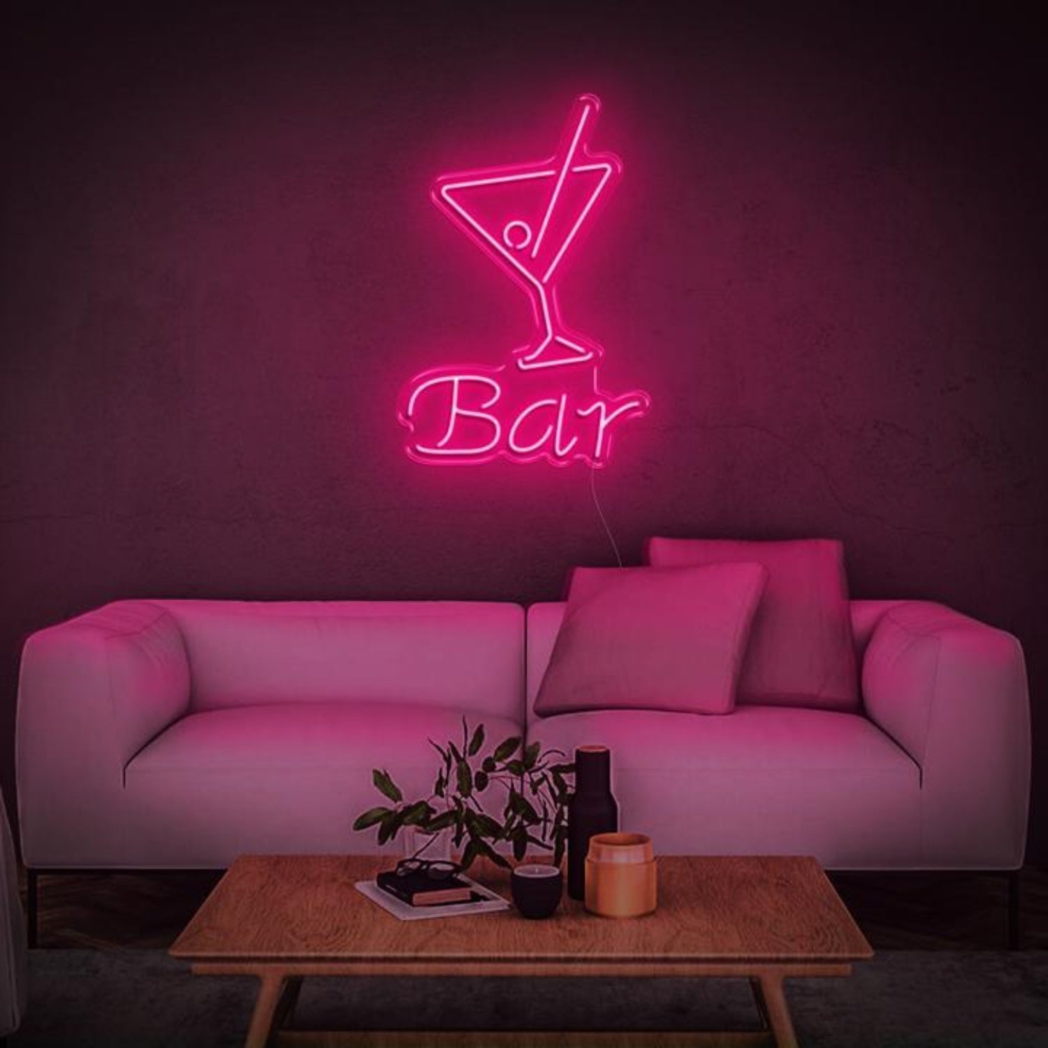 Blue Cocktail Bar Led Neon Sign For Modern Restaurant Decor | Shineneon