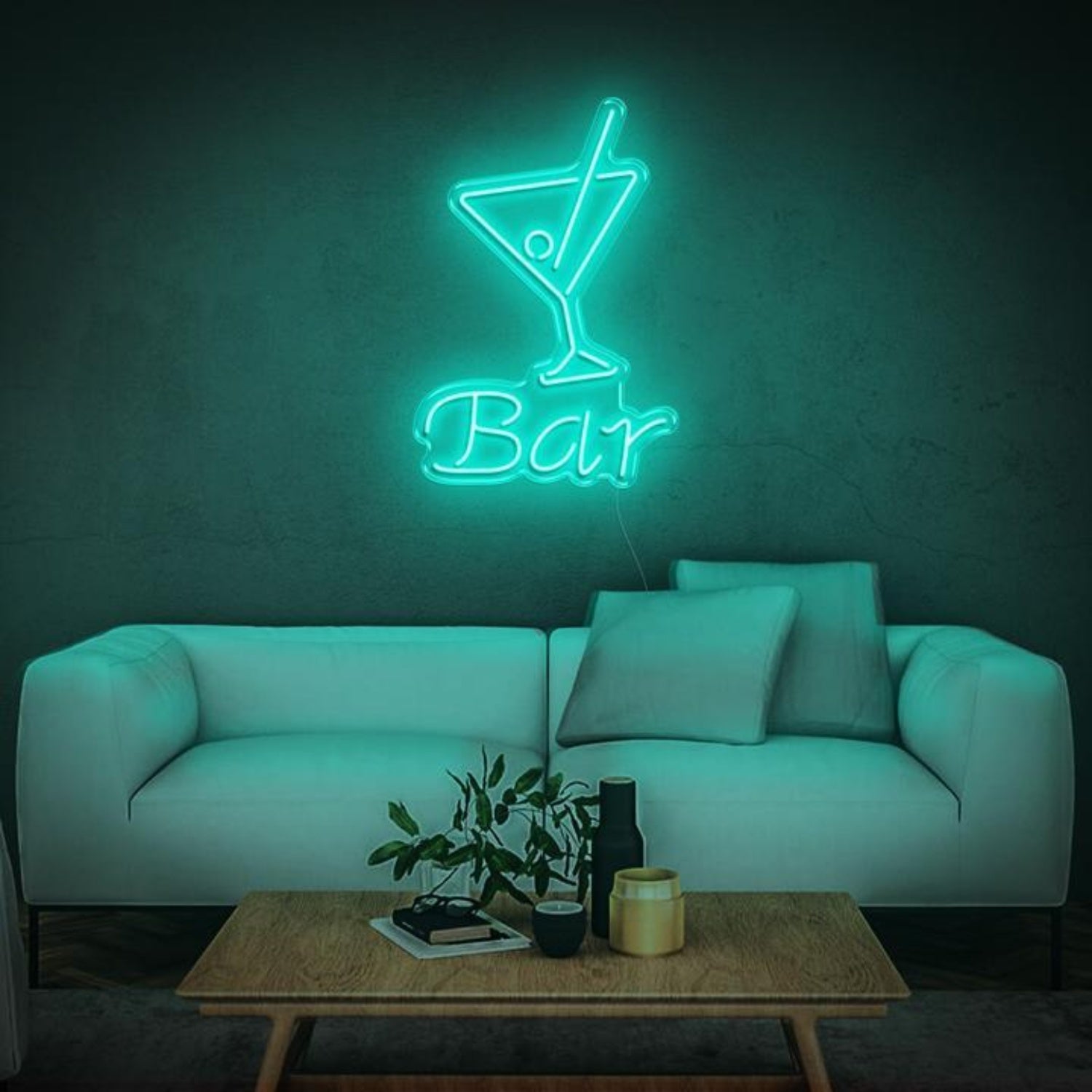 Blue Cocktail Bar Led Neon Sign For Modern Restaurant Decor | Shineneon