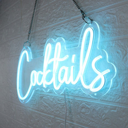 Blue Cocktails Led Neon Sign For Bars And Social Spaces - Shineneon