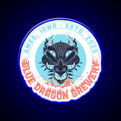 Blue Dragon Brewery Logo Beer Bar Decor Led Neon Sign Rgb Color - LED neon sign view 5