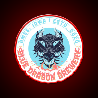 Blue Dragon Brewery Logo Beer Bar Decor Led Neon Sign Rgb Color - LED neon sign view 10