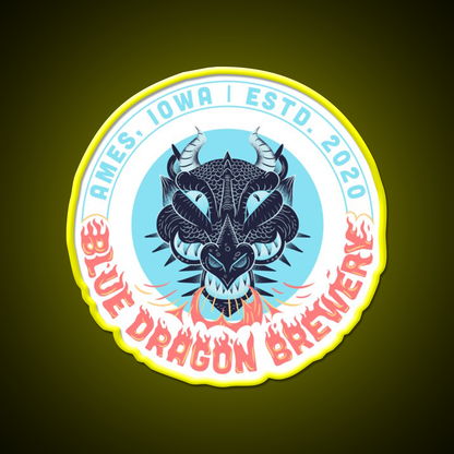 Blue Dragon Brewery Logo Beer Bar Decor Led Neon Sign Rgb Color - LED neon sign view 7