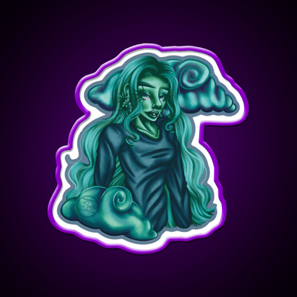 Blue Dream Nymph Hemp Inspired Green Leaf Led Neon Sign Rgb Color - Shineneon