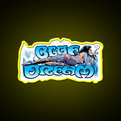 Blue Dream Strain Art Green Leaf Led Neon Sign 420 Neon Decor Rgb Color - Shineneon