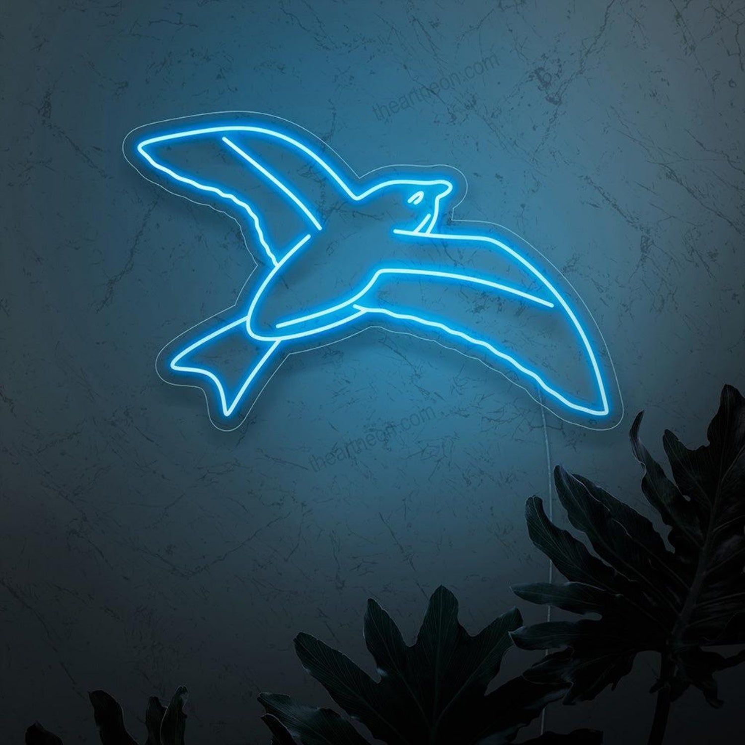 Blue Flying Bird Led Neon Sign For Modern Home And Studio Decor | Shineneon
