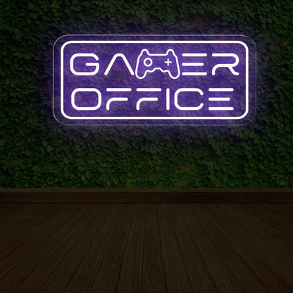 Blue Gaming Controller Gamer Office Led Neon Sign For Gaming Room Decor | Shineneon