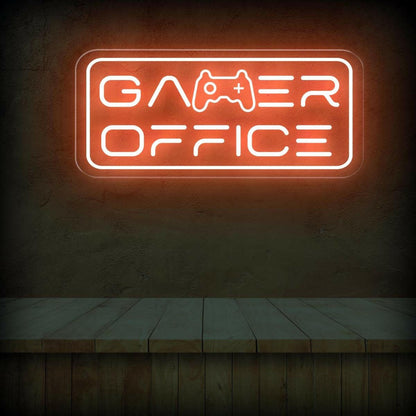 Blue Gaming Controller Gamer Office Led Neon Sign For Gaming Room Decor | Shineneon