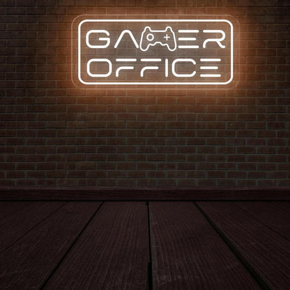 Blue Gaming Controller Gamer Office Led Neon Sign For Gaming Room Decor | Shineneon