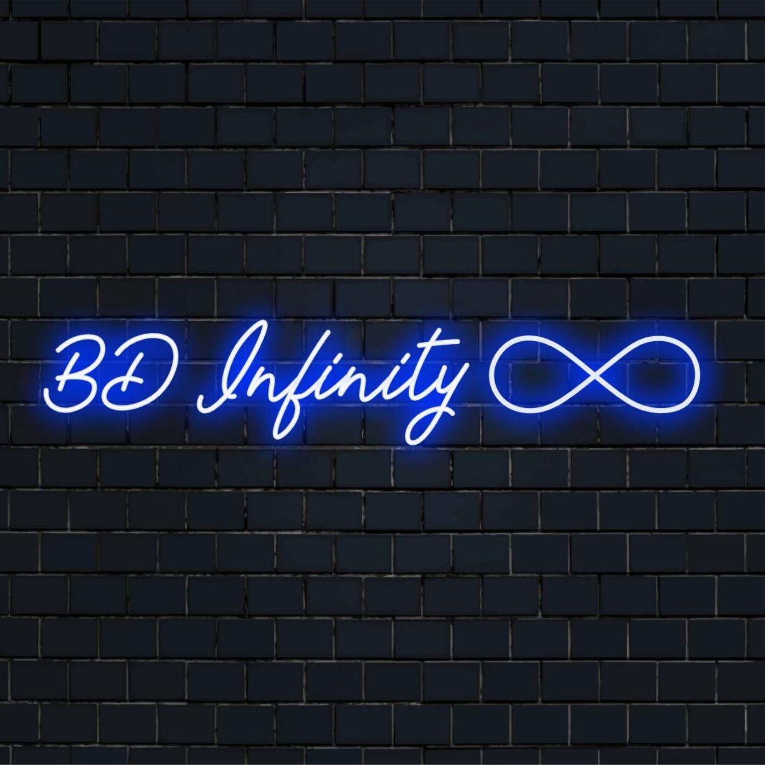 Blue Glow Bd Infinity Led Neon Sign For Bar Studio Decor | Shineneon