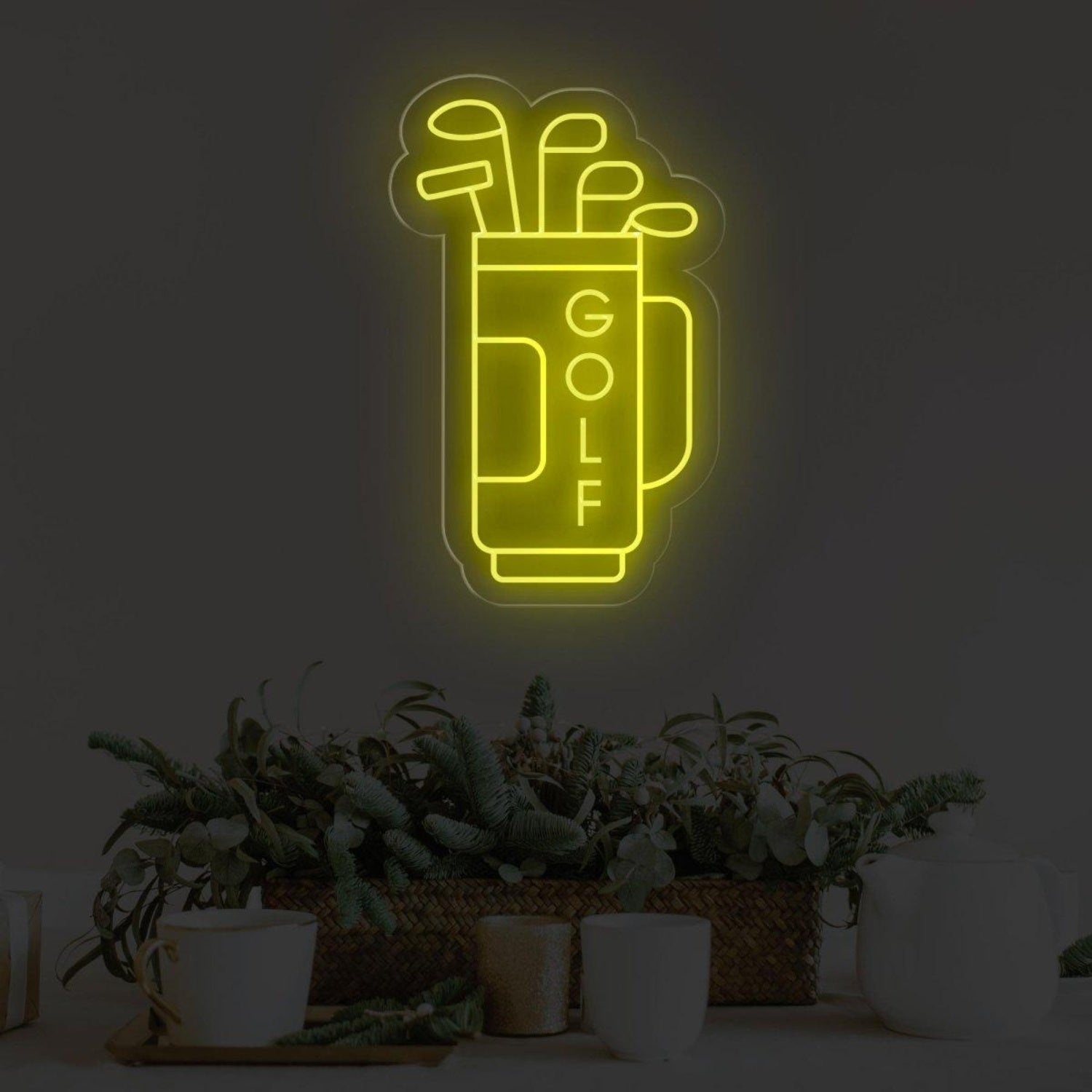 Blue Golf Bag Clubs Led Neon Sign For Indoor Sports Bar Decor | Shineneon