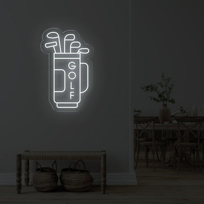 Blue Golf Bag Clubs Led Neon Sign For Indoor Sports Bar Decor | Shineneon