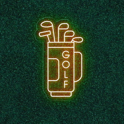 Blue Golf Bag Clubs Led Neon Sign For Indoor Sports Bar Decor | Shineneon