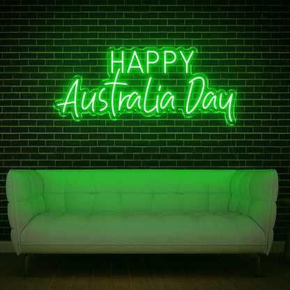 Blue Happy Australia Day Led Neon Sign Indoor Party Home Decor | Shineneon