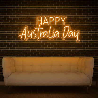 Blue Happy Australia Day Led Neon Sign Indoor Party Home Decor | Shineneon