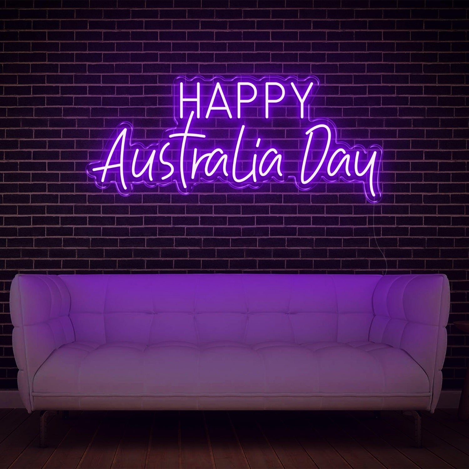 Blue Happy Australia Day Led Neon Sign Indoor Party Home Decor | Shineneon