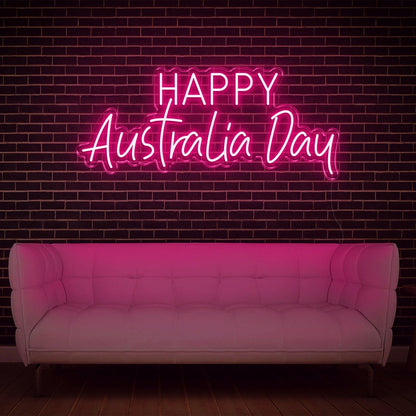 Blue Happy Australia Day Led Neon Sign Indoor Party Home Decor | Shineneon