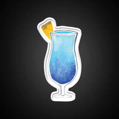 Blue Hawaiian Drink Cocktail Bar Decor Led Neon Sign Rgb Color - LED neon sign view 11