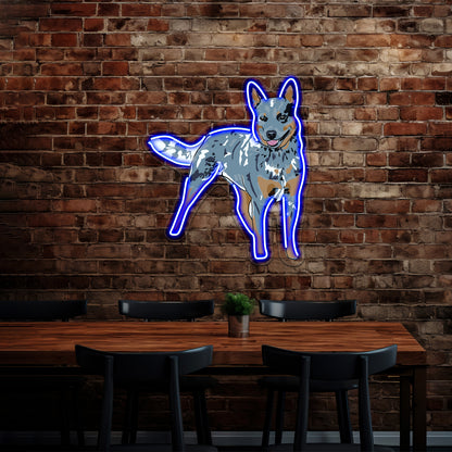 Blue Heeler Wall Artwork Neon Signs