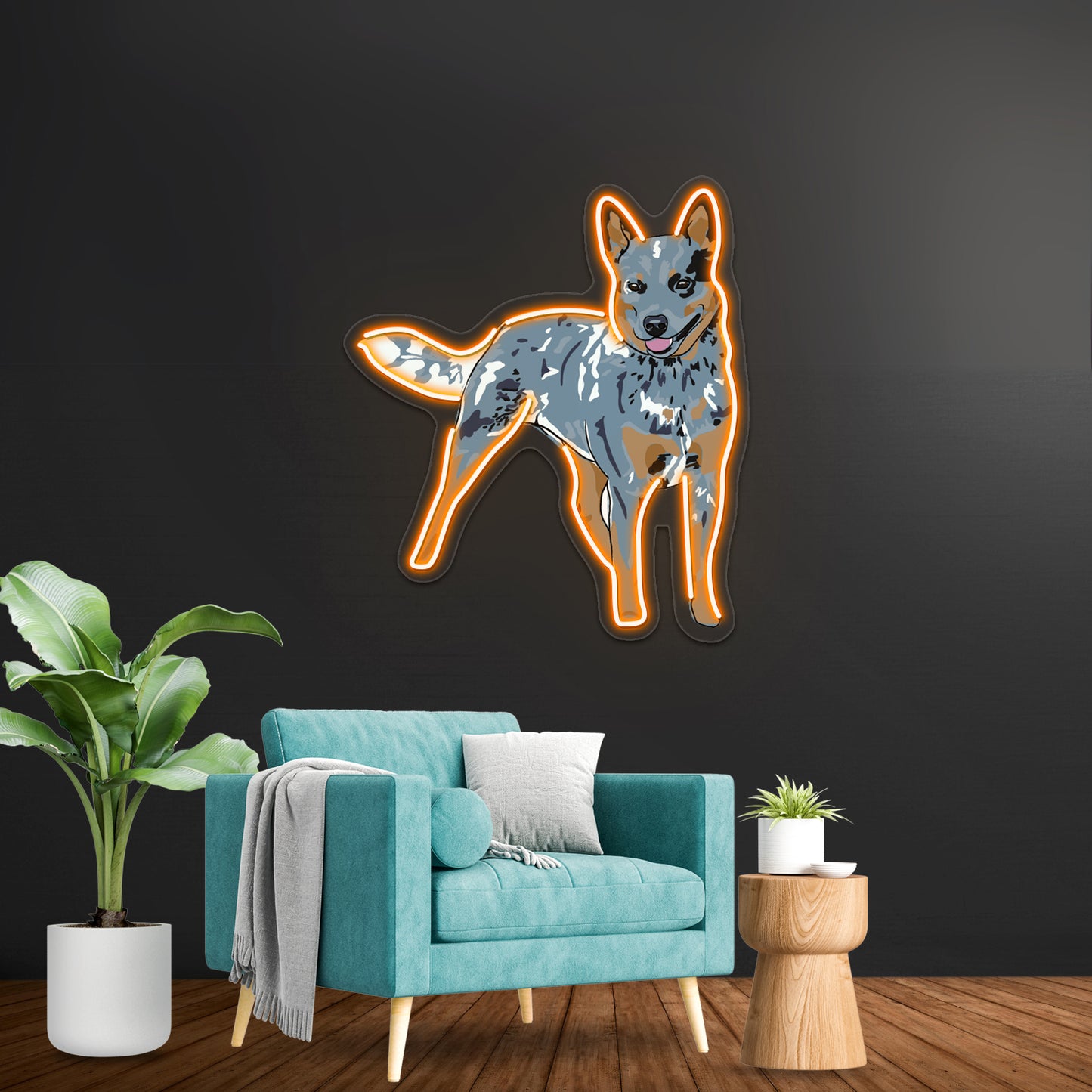 Blue Heeler Wall Artwork Neon Signs