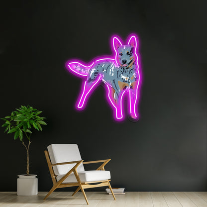 Blue Heeler Wall Artwork Neon Signs