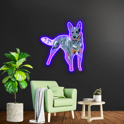 Blue Heeler Wall Artwork Neon Signs