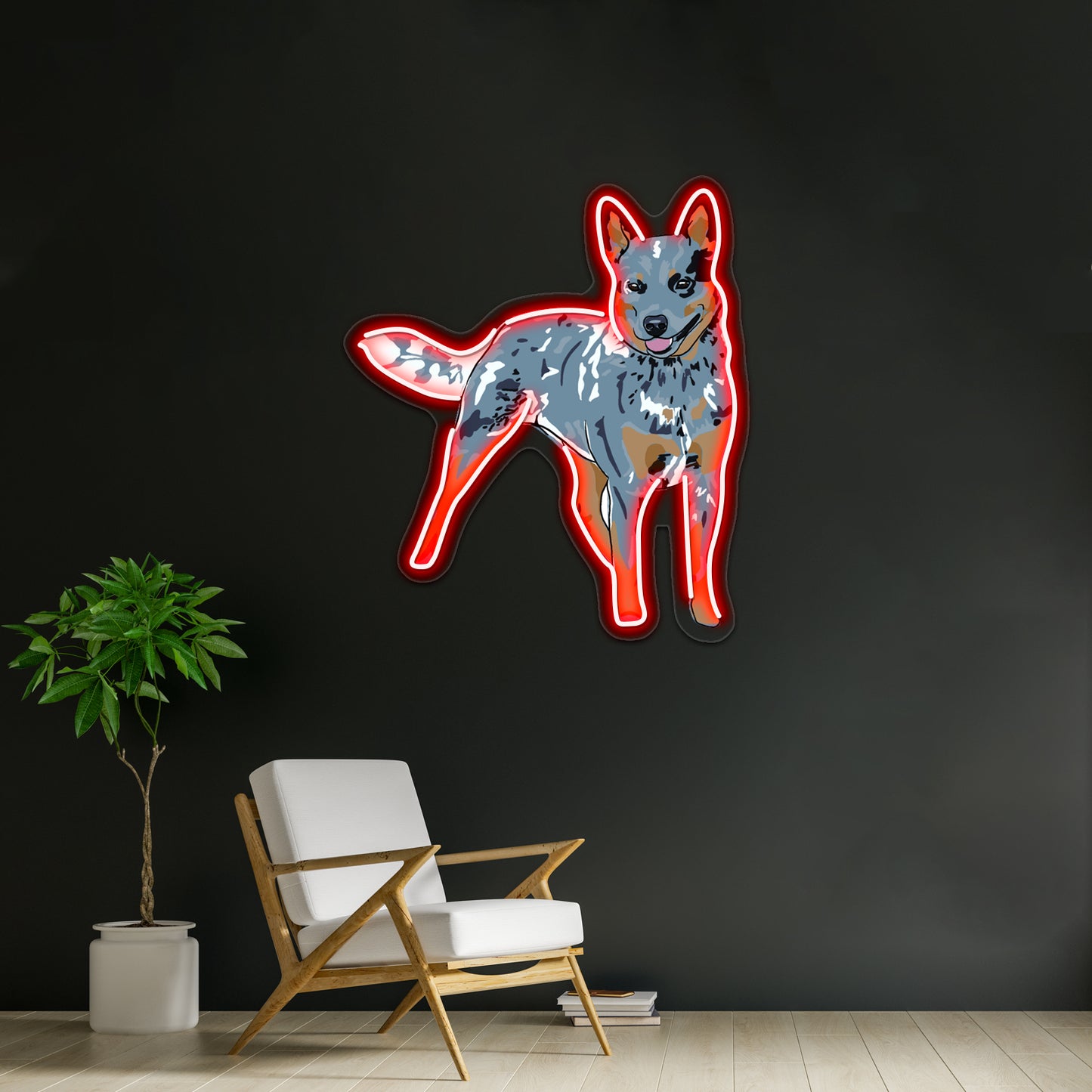 Blue Heeler Wall Artwork Neon Signs