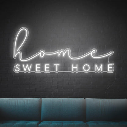 Blue Home Sweet Home Led Neon Sign For Living Room Wall Decor | Shineneon