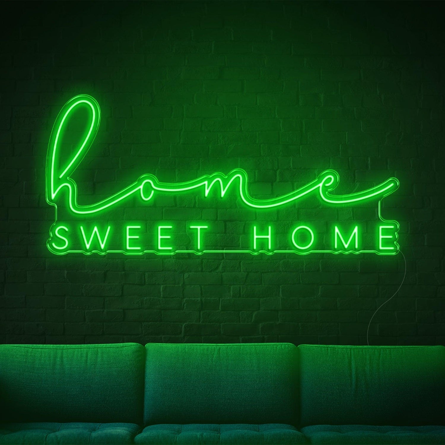 Blue Home Sweet Home Led Neon Sign For Living Room Wall Decor | Shineneon