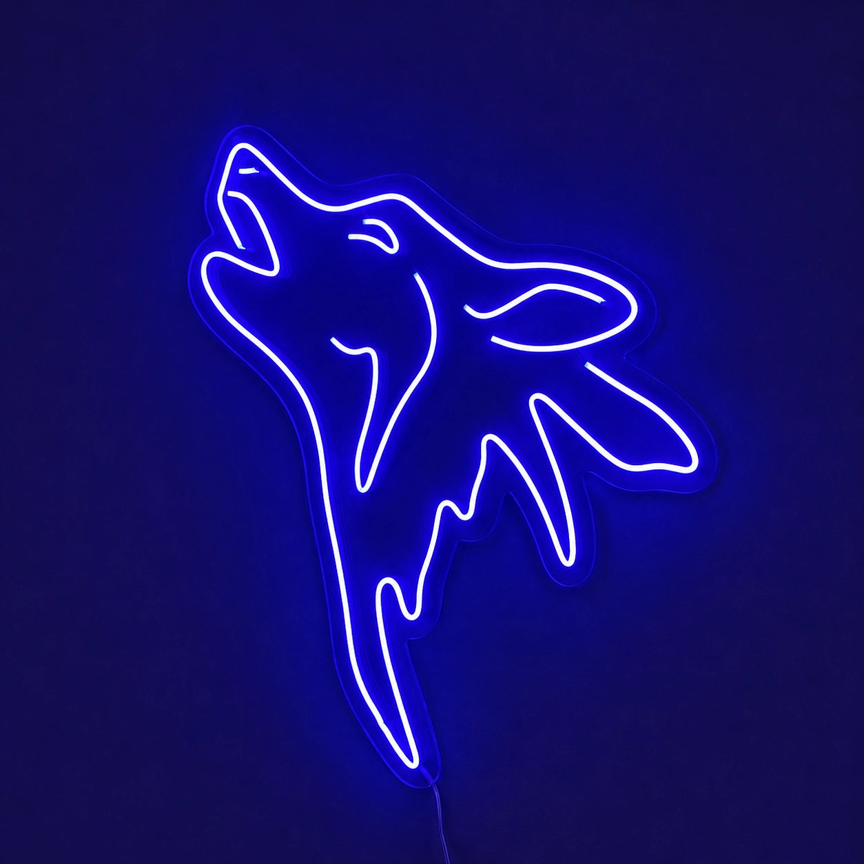 Blue Howling Wolf Neon Sign LED Neon Sign main product image