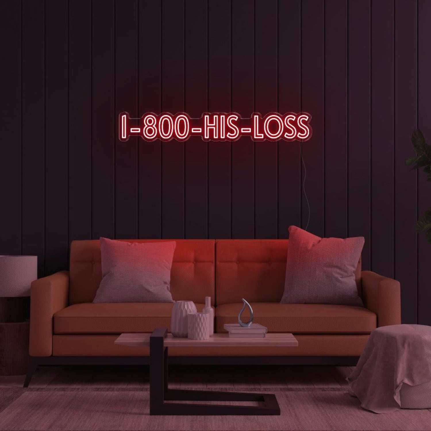 Blue I-800-His-Loss Led Neon Sign For Modern Home Decor | Shineneon