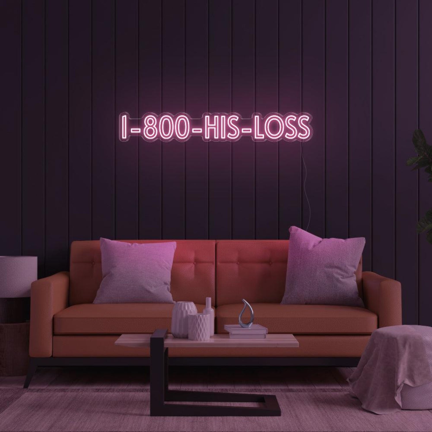 Blue I-800-His-Loss Led Neon Sign For Modern Home Decor | Shineneon