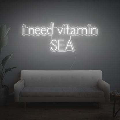 Blue I Need Vitamin Sea Led Neon Sign For Home Decor | Shineneon
