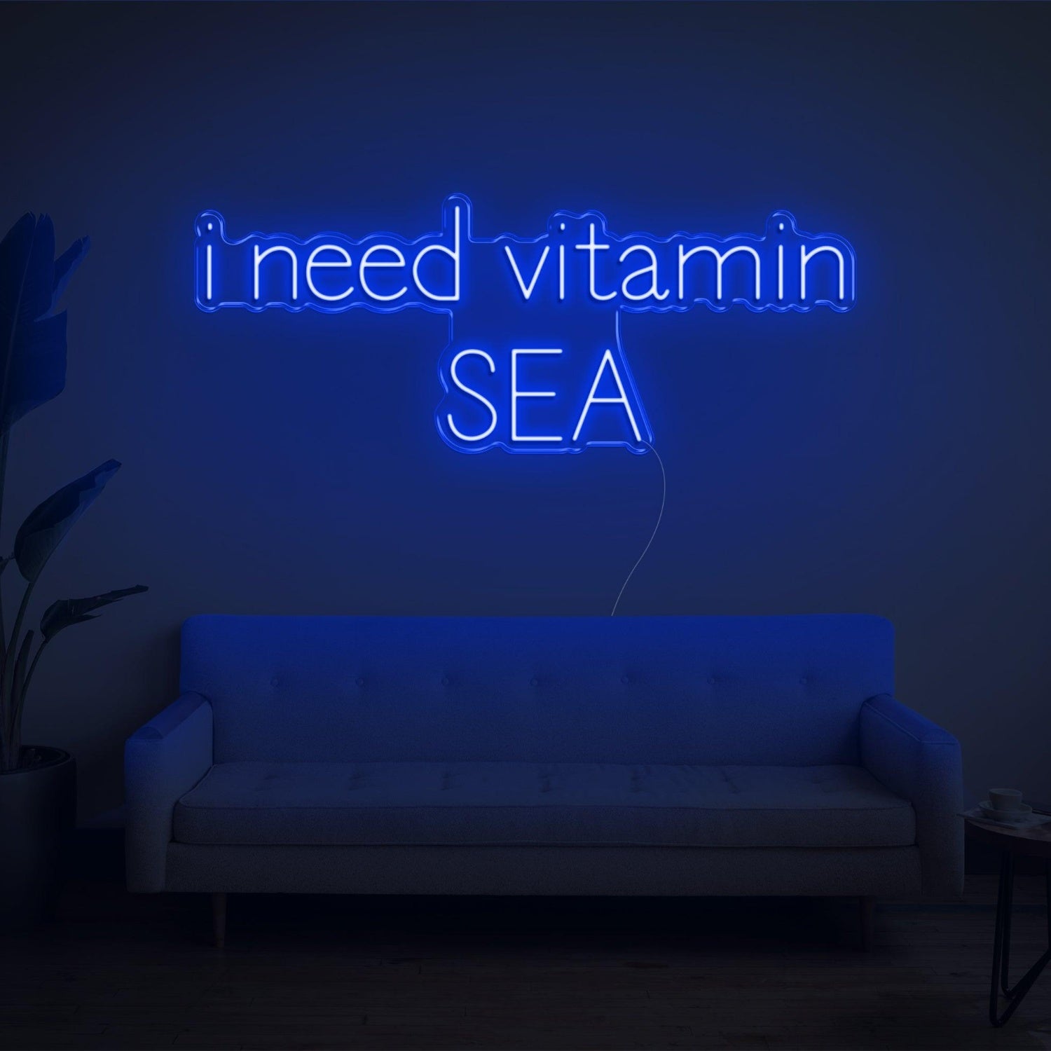 Blue I Need Vitamin Sea Led Neon Sign For Home Decor | Shineneon