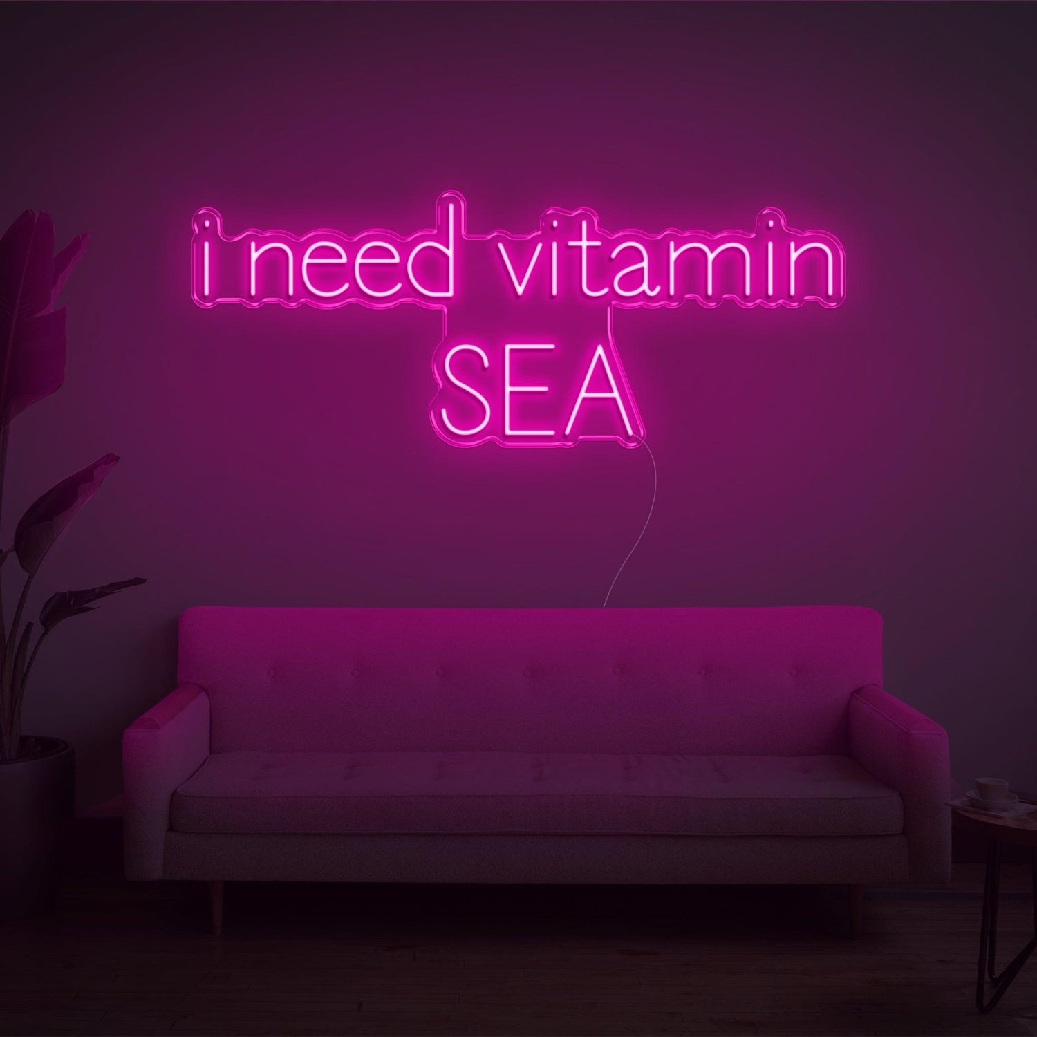 Blue I Need Vitamin Sea Led Neon Sign For Home Decor | Shineneon